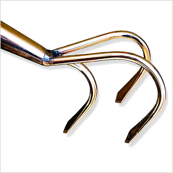 Copper 3-Tine Cultivator