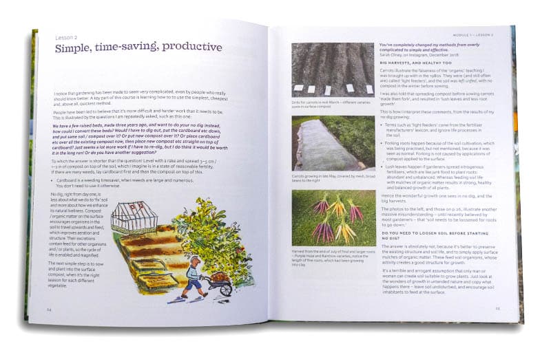 Charles Dowding's No Dig Gardening, Cursusboek 1 (Engelse versie)