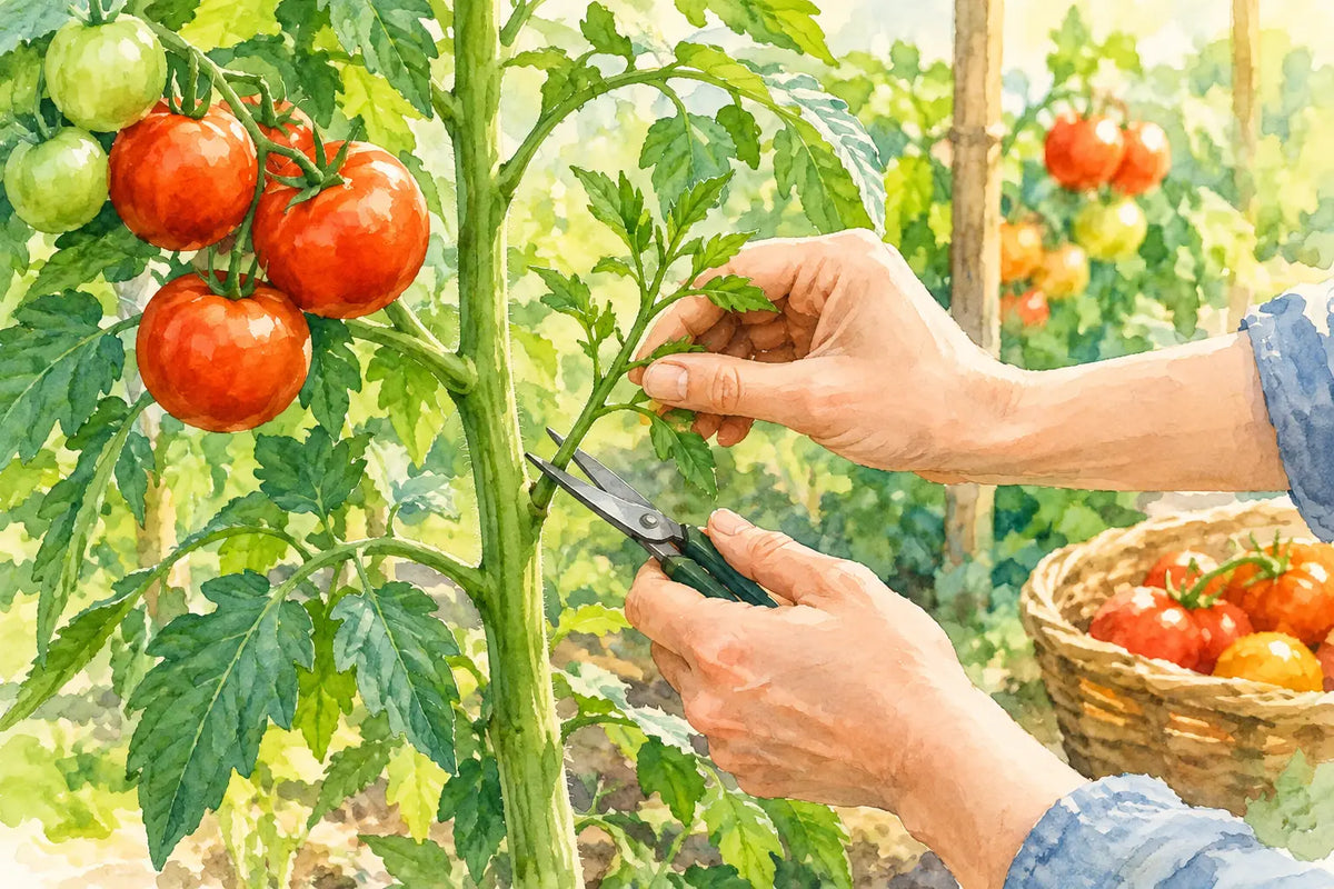 Tomaten dieven stap voor stap voor meer oogst