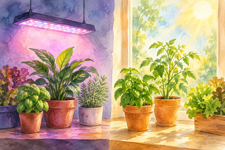 Grow lights vs sunlight: wat werkt beter?