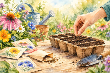 Flower seed sowing guide voor sterke bloemen