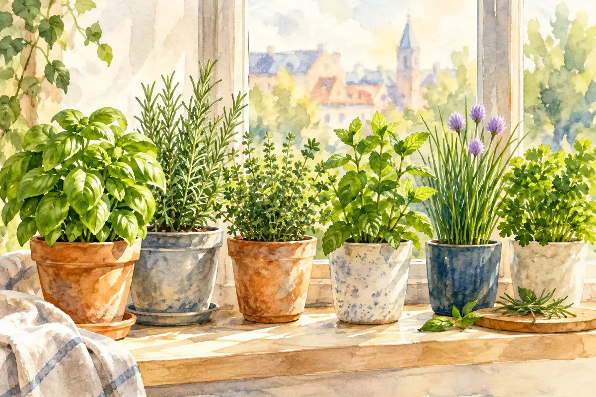 10 beste kruiden voor vensterbank thuis