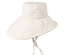 Stay cool while tending your garden with this elegant linen wide brim sun hat. Made from breathable linen, with a full face and neck coverage, perfect for sunny days among your veggies and flowers, or simply enjoying your garden. The adjustable chin strap keeps it secure on breezy afternoons, making it your ideal companion for every garden adventure." 