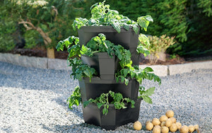 Potato and planting tower - 100% recycled materials