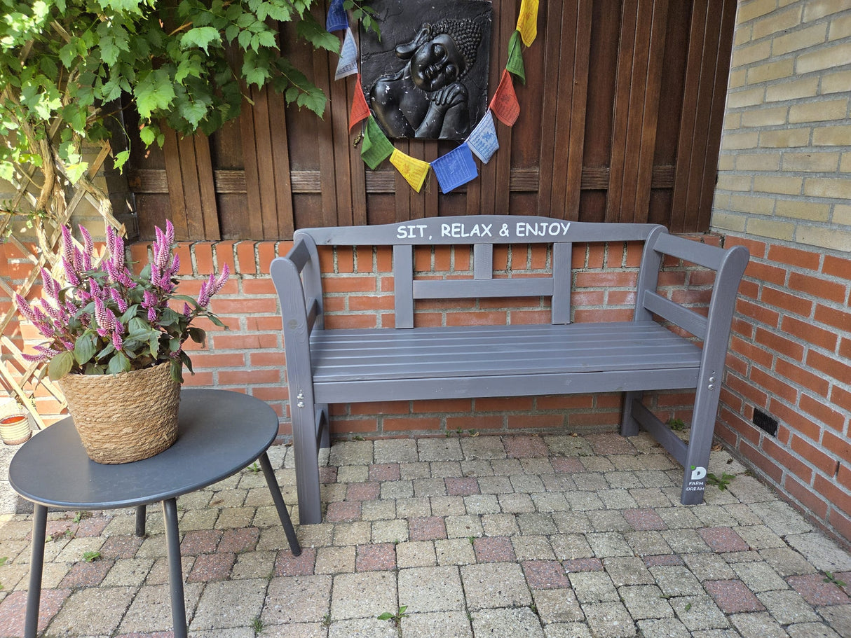Farm Dream tuinbankje FSC Wood 113 x 40 x 75 Grijs