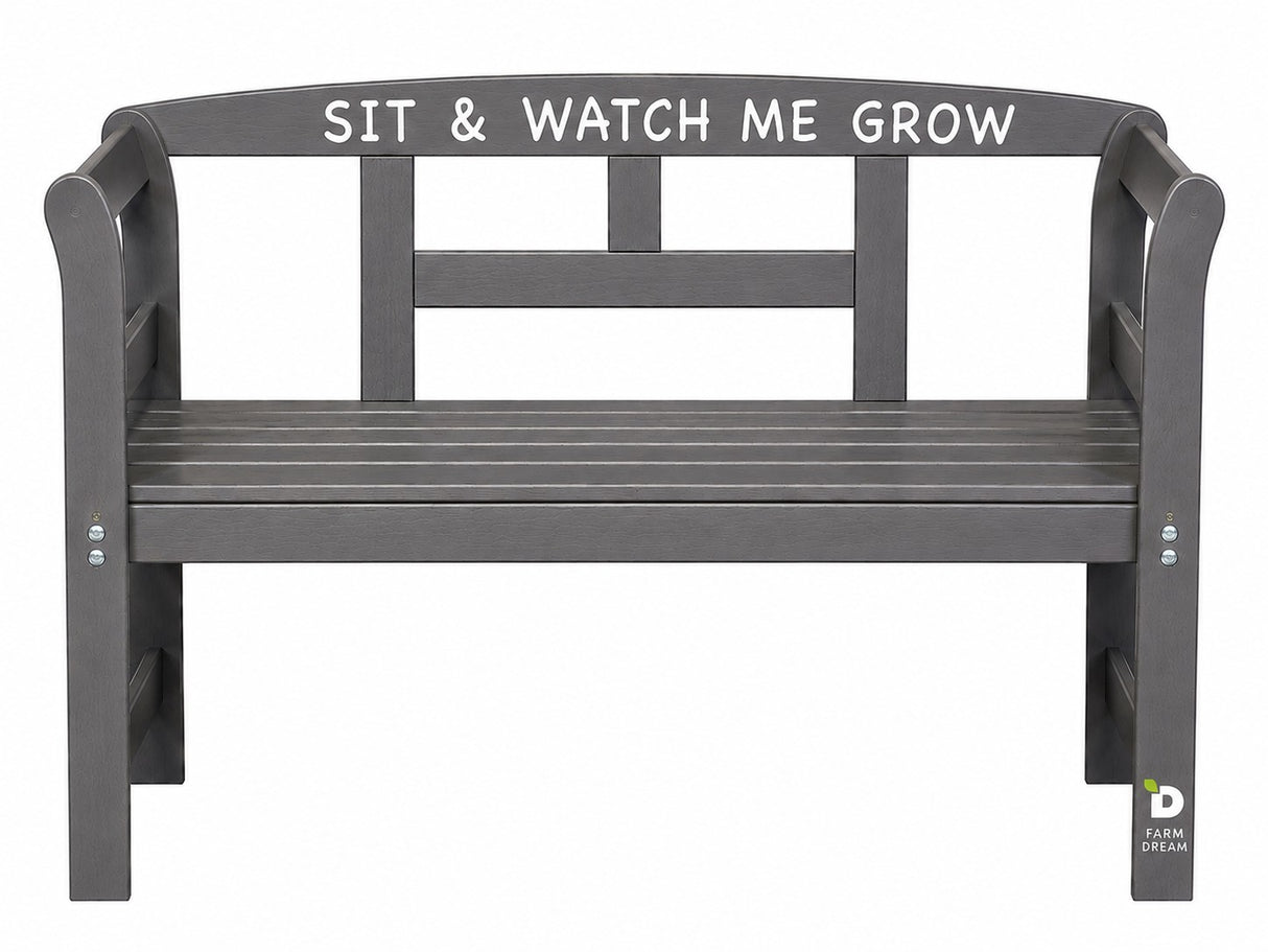 Farm Dream tuinbankje FSC Wood 113 x 40 x 75 Grijs
