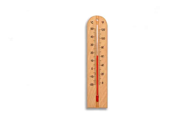 Wall Thermometer wood