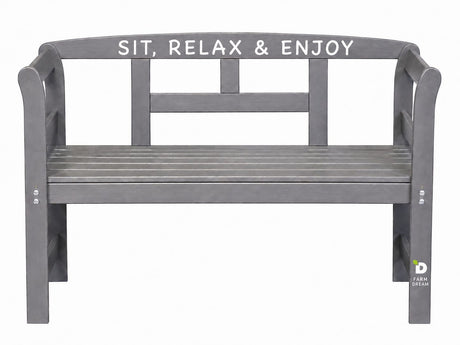 Farm Dream tuinbankje FSC Wood 113 x 40 x 75 Grijs