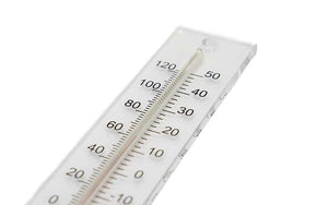 Transparentes Wandthermometer - °F und °C