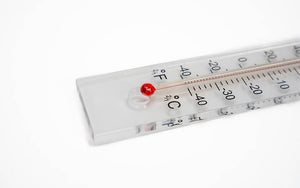 Transparante wandthermometer - °F en °C