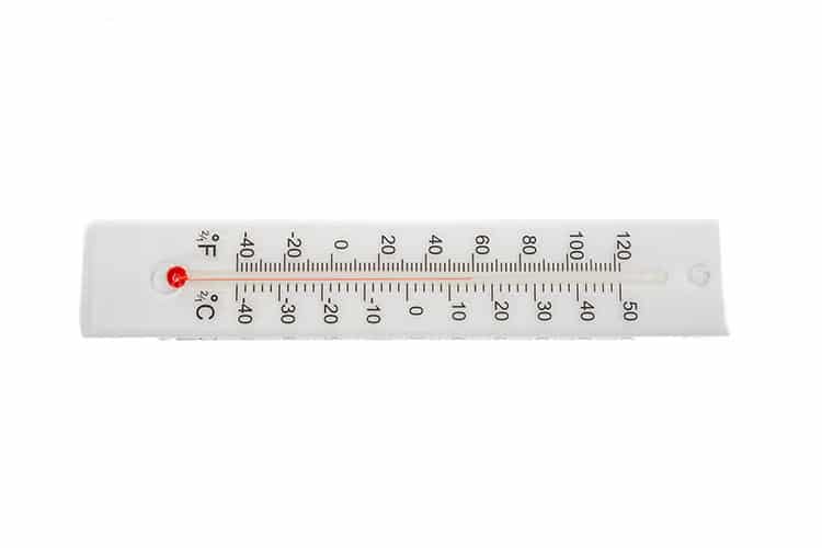 Transparentes Wandthermometer - °F und °C