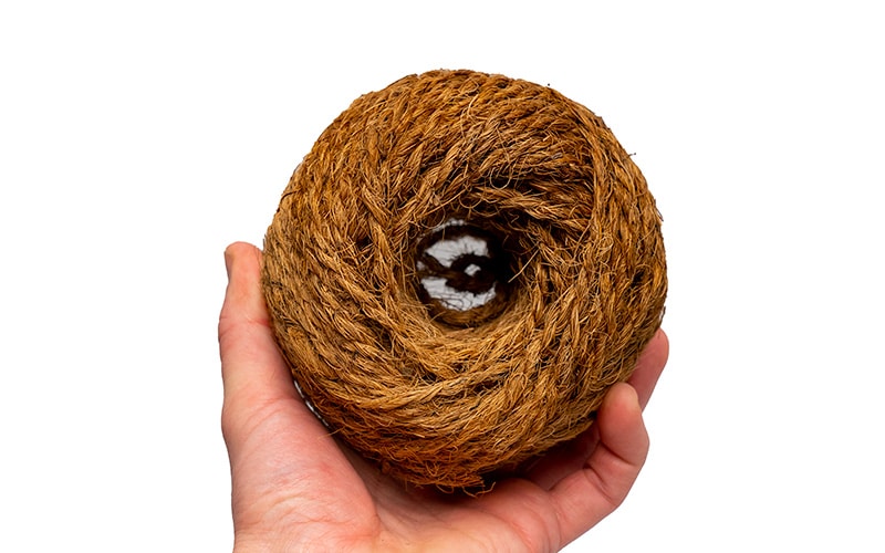 coco twine brown rope fibers